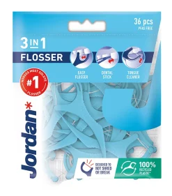 JORDAN 3IN1 FLOSSER HAMMASLANKAIN 36KPL 36 KPL