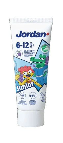 JORDAN JUNIOR 6-12 VUOTTA MILD FRUITY TASTE HAMMASTAHNA 50 ML
