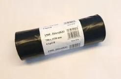 JÄTESÄKKI MUSTA 150 L, 750 X 1150 MM 8 KPL