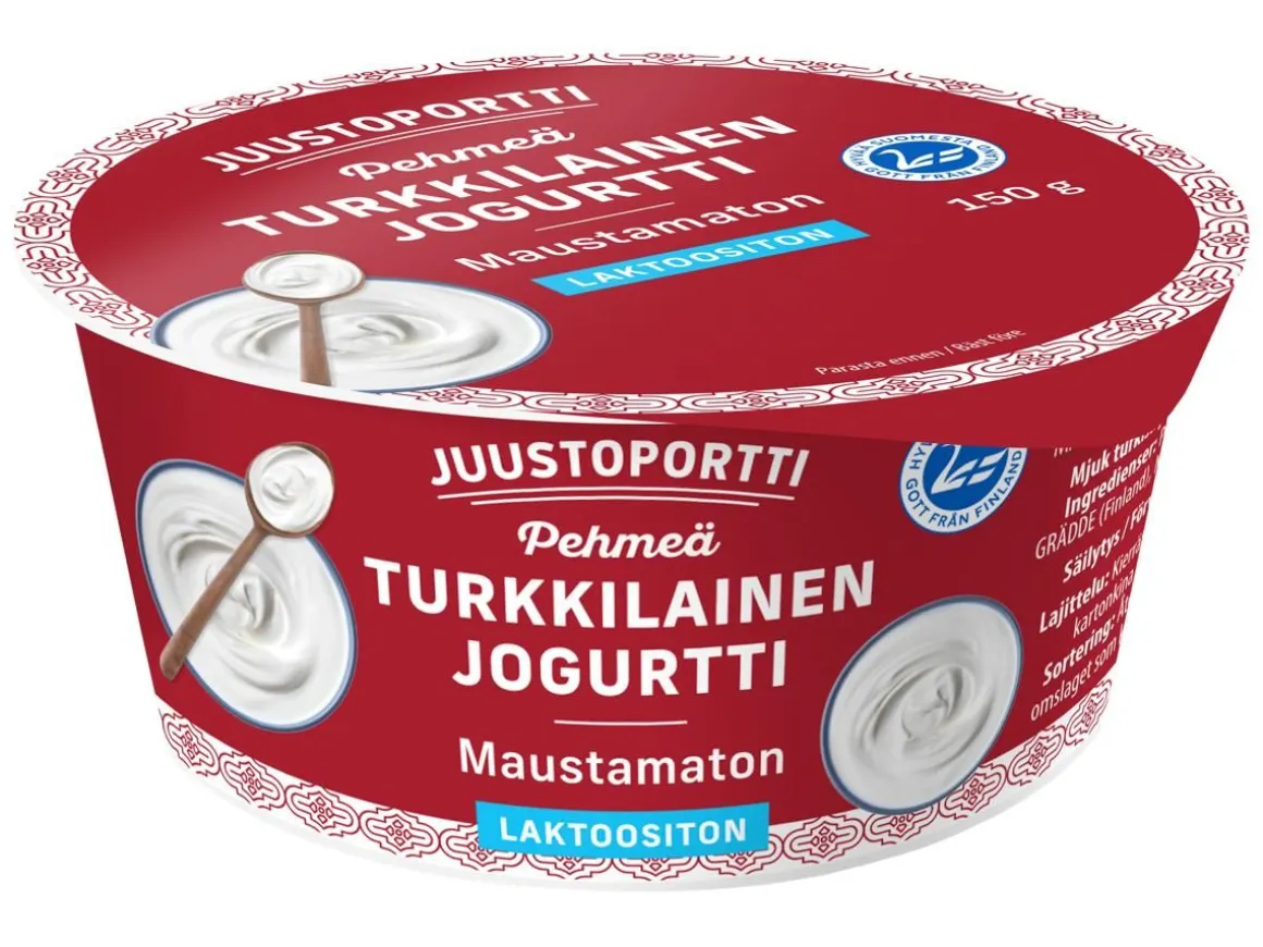 JUUSTOPORTTI TURKKILAINEN JOGURTTI MAUSTAMATON LAKTON 150 G