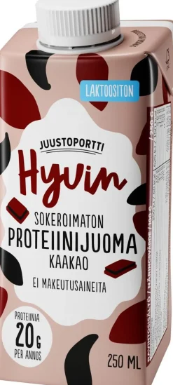 JUUSTOPORTTI HYVIN PROTEIINIJUOMA KAAKAO 250 ML