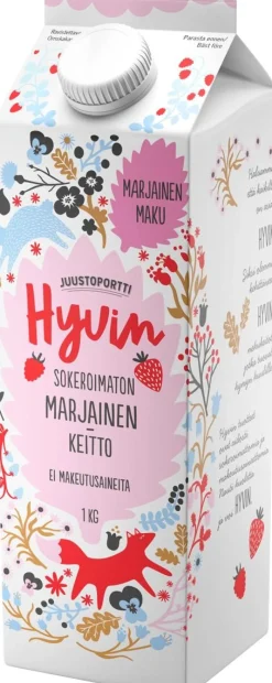JUUSTOPORTTI HYVIN SOKEROIMATON MARJAINEN KEITTO 1L