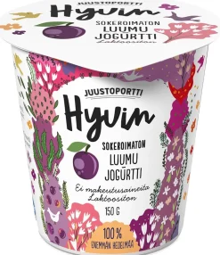 JUUSTOPORTTI HYVIN SOKEROIMATON JOGURTTI LUUMU LAKTON 150 G