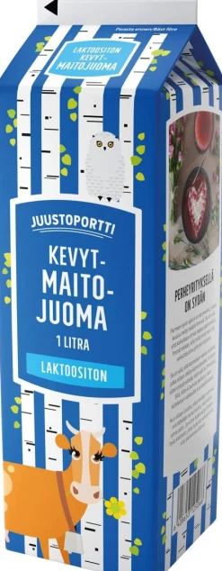 JUUSTOPORTTI LAKTOOSITON KEVYTMAITOJUOMA 1L