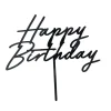 KAKUNKORISTE MUSTA HAPPY BIRTHDAY AKRYYLIA, KOKO NOIN 16,5 X 18