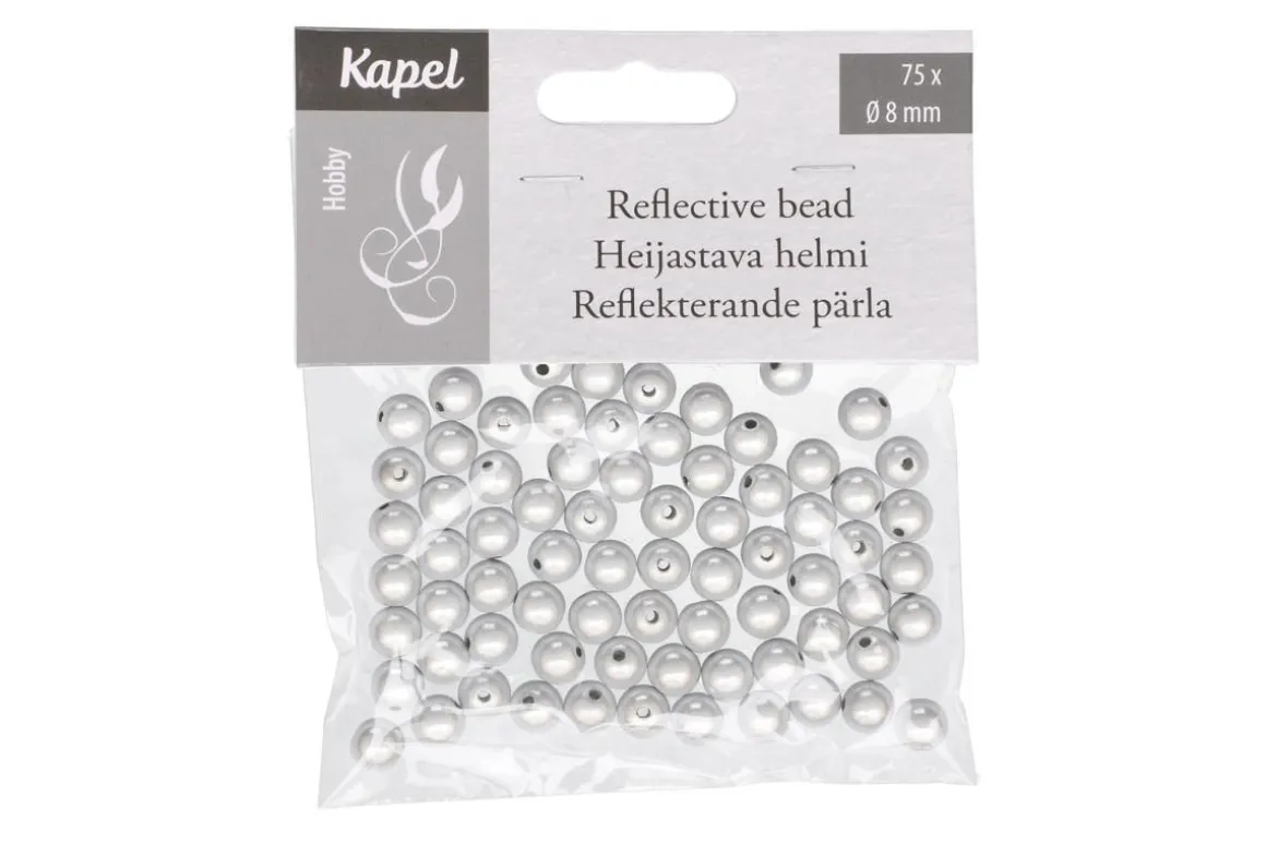 KAPEL HEIJASTAVA HELMI 8MM 75KPL VALK