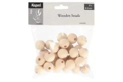 KAPELHOBBY PUUHELMI 20MM 30 KPL NATURAL