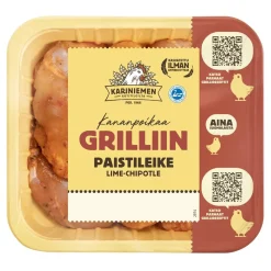 KARINIEMEN KP PAISTILEIKE LIME-CHIPOTLE 600 G