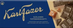 KARL FAZER SUOLAINEN TOFFEEKROKANTTI SUKLAALEVY 180 G