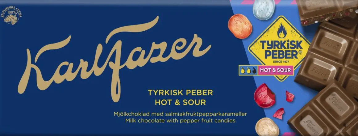 KARL FAZER TYRKISK PEBER HOT&SOUR SUKLAALEVY 180 G