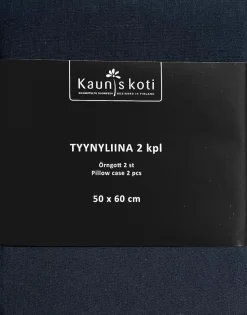 KAUNIS KOTI TYYNYLIINA 50X60CM 2KPL SINIHARMAA