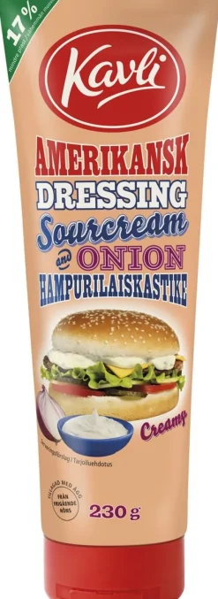 KAVLI HAMPURILAISKASTIKE SOURCREAM&ONION 230 G
