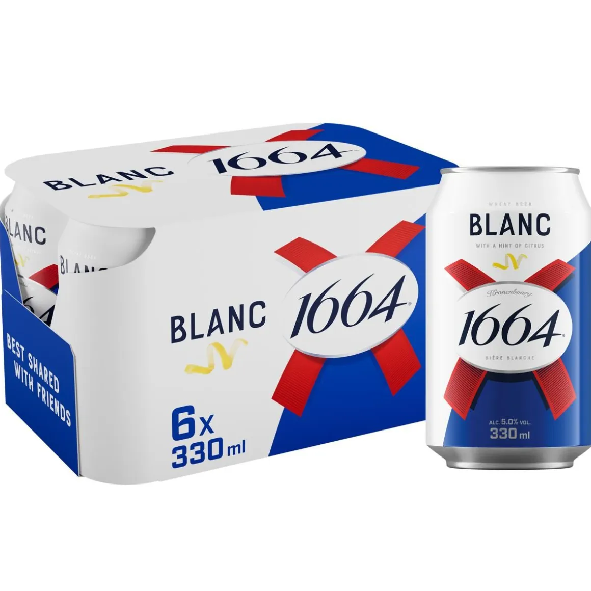 K1664 BLANC 5% 0,33 TLK 6-PACK 1,98 L