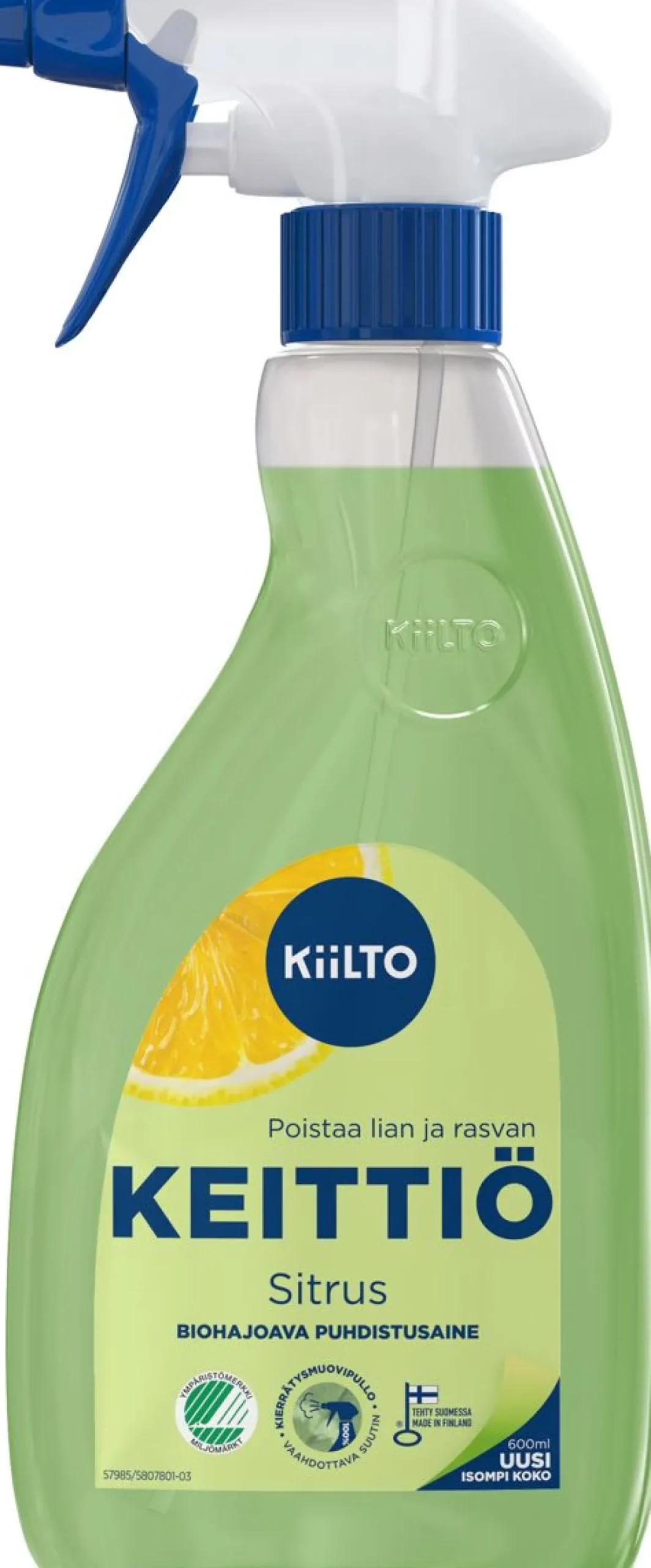 KIILTO BIOHAJOAVA KEITTIÖSUIHKE 600 ML
