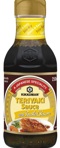 KIKKOMAN TERIYAKI PAAHDETUILLA SEESAMIN SIEMENILLÄ 250 ML