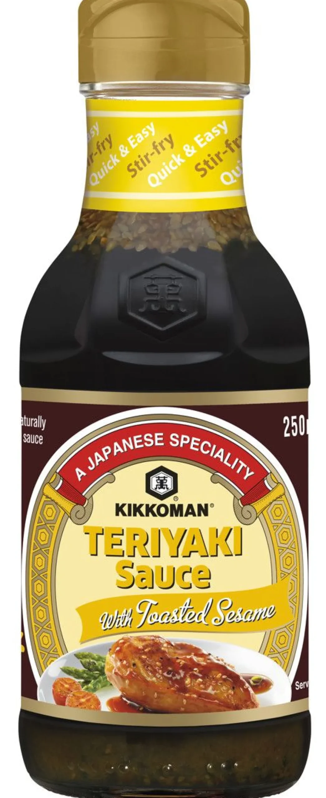 KIKKOMAN TERIYAKI PAAHDETUILLA SEESAMIN SIEMENILLÄ 250 ML