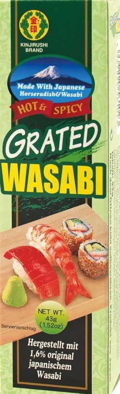 KINJIRUSHI GRATED WASABI IN TUBE GREEN 10KPL 43 G