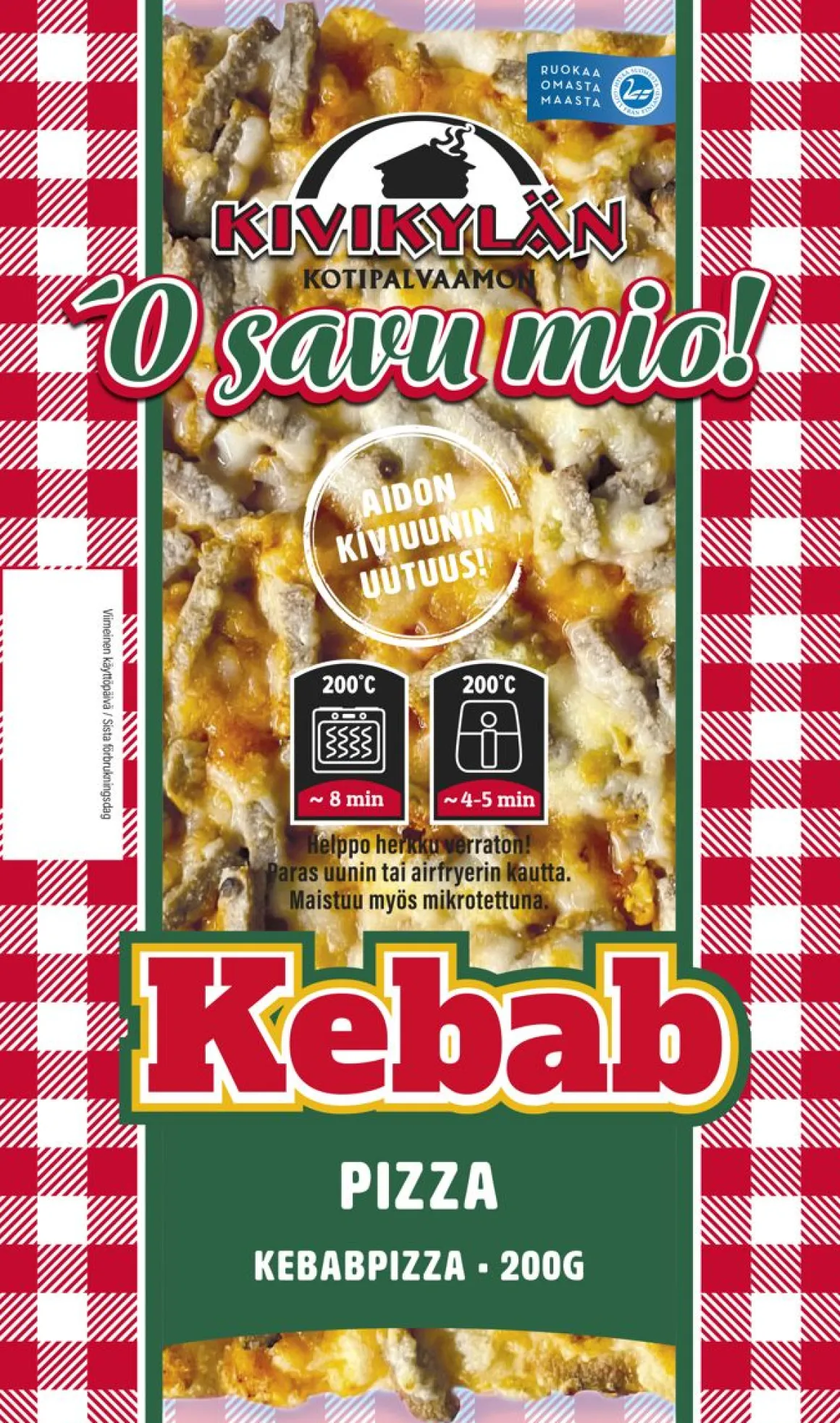 KIVIKYLÄN KEBABPIZZA 200 G