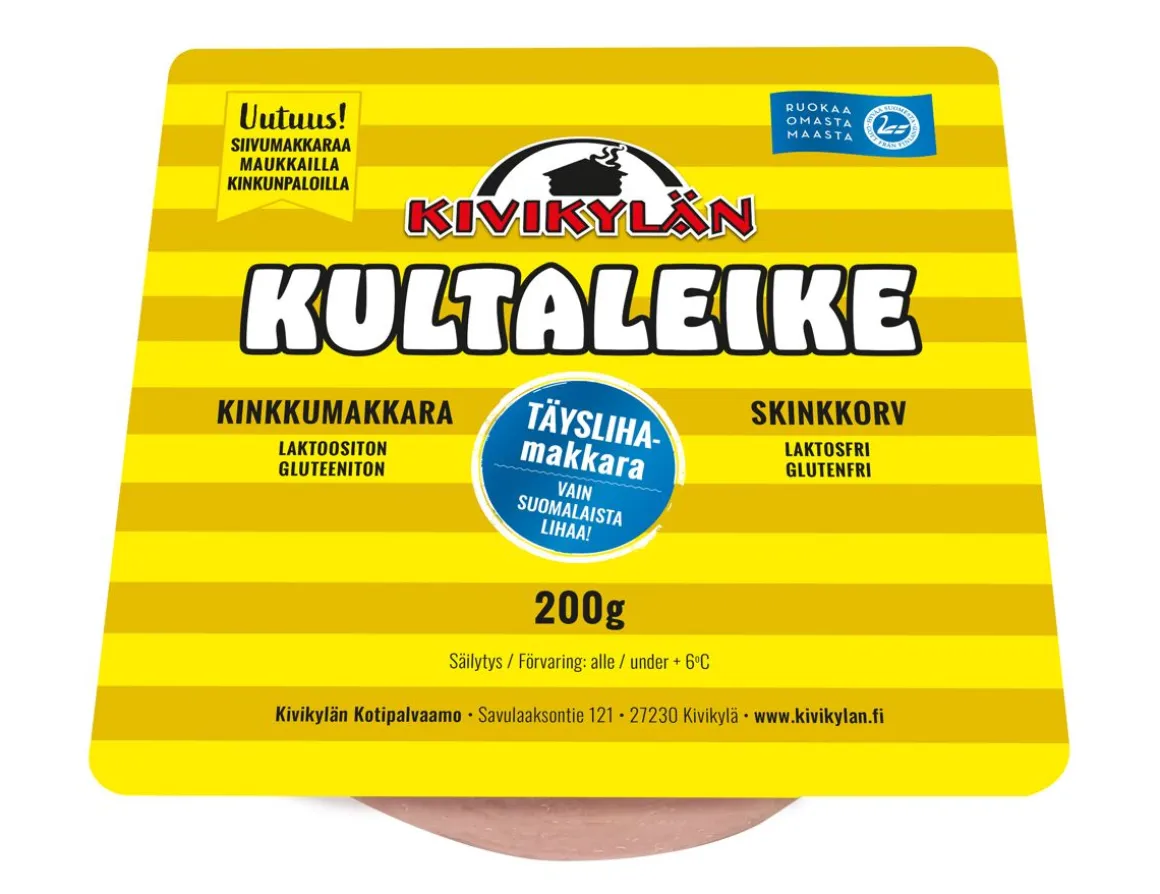 KIVIKYLÄN KULTALEIKE KINKKUMAKKARASIIVU 200 G