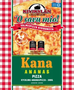 KIVIKYLÄN KANA-ANANASPIZZA  300 G