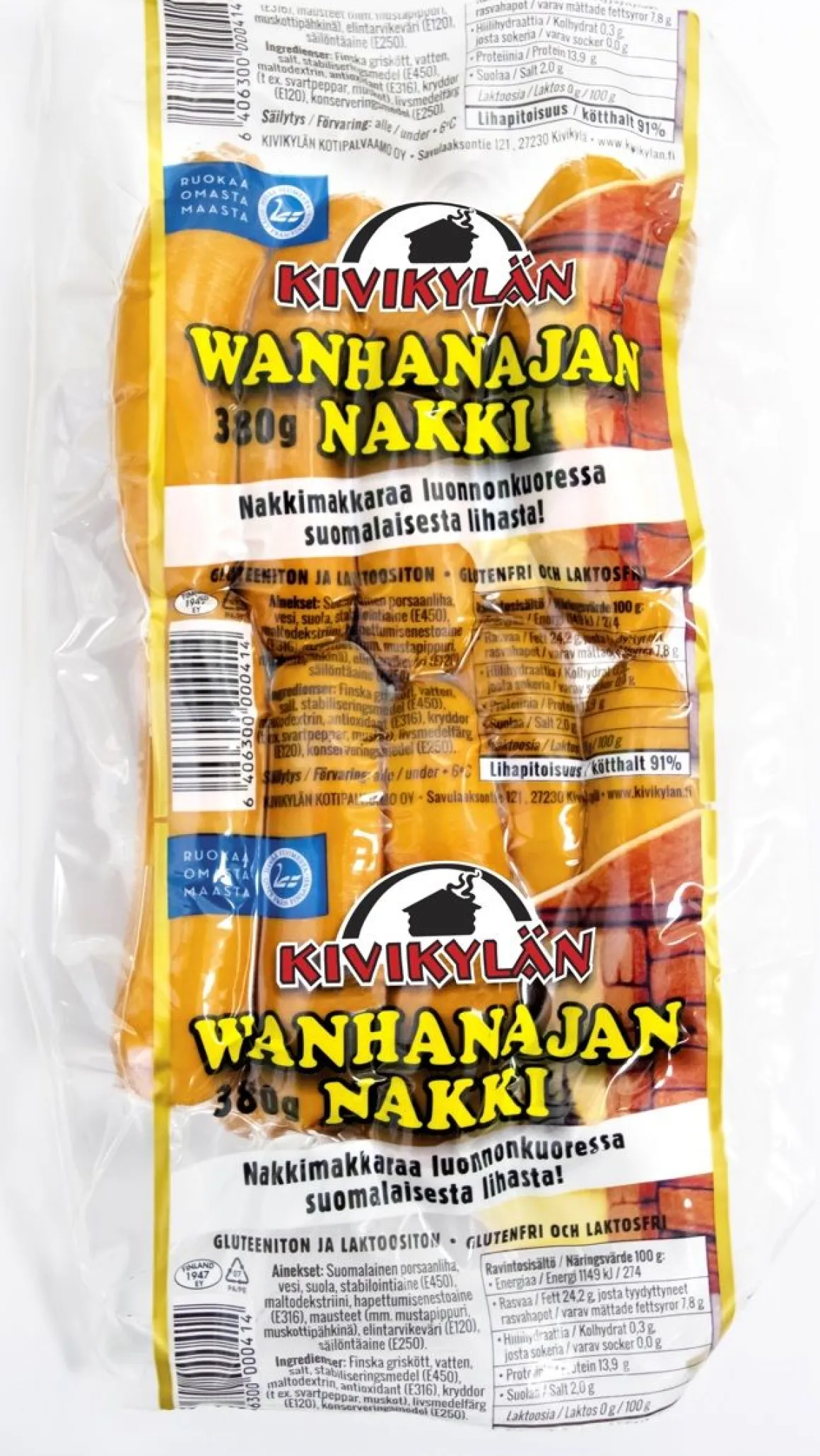 KIVIKYLÄN WANHANAJAN TÄYSLIHANAKKI 380 G
