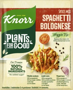 KNORR SPAGHETTI BOLOGNESE ATERIA-AINES 38 G