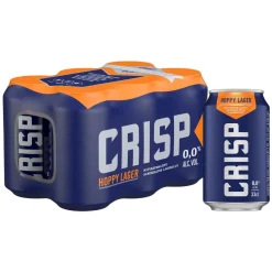 KOFF CRISP HOPPY LAGER 0% 0,33 TLK 6-PACK 1,98 L