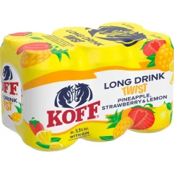 KOFF LONG DRINK 5,5% TWIST 0,33 TLK 6-PACK 1,98 L