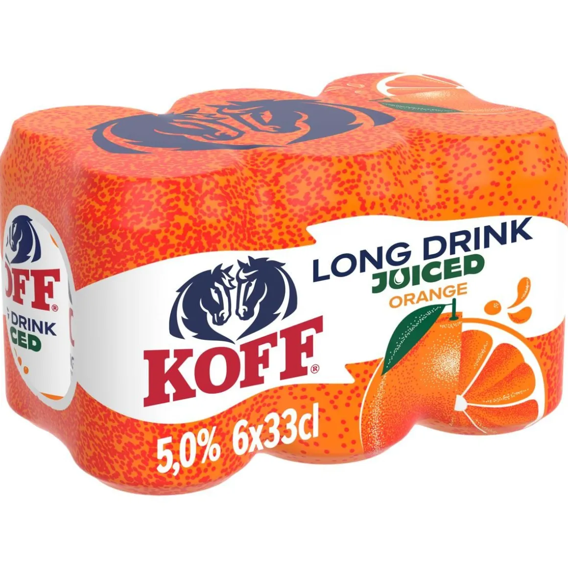 KOFF LONG DRINK 5% JUICED ORANGE 0,33 TLK 6-PACK 1,98 L