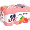 KOFF LONG DRINK 5,5% PINK GRAPERUIT 0,33 TLK 6-PACK 1,98 L