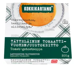 KOKKIKARTANO TÄYTELÄINEN TOMAATTI-VUOHENJUUSTOKEITTO 300 G