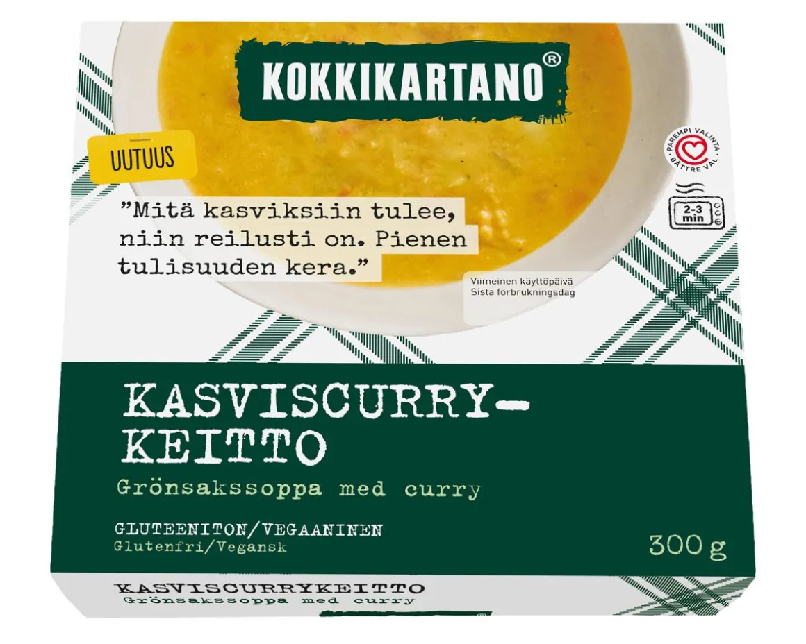 KOKKIKARTANO KASVIS-CURRYKEITTO 300 G