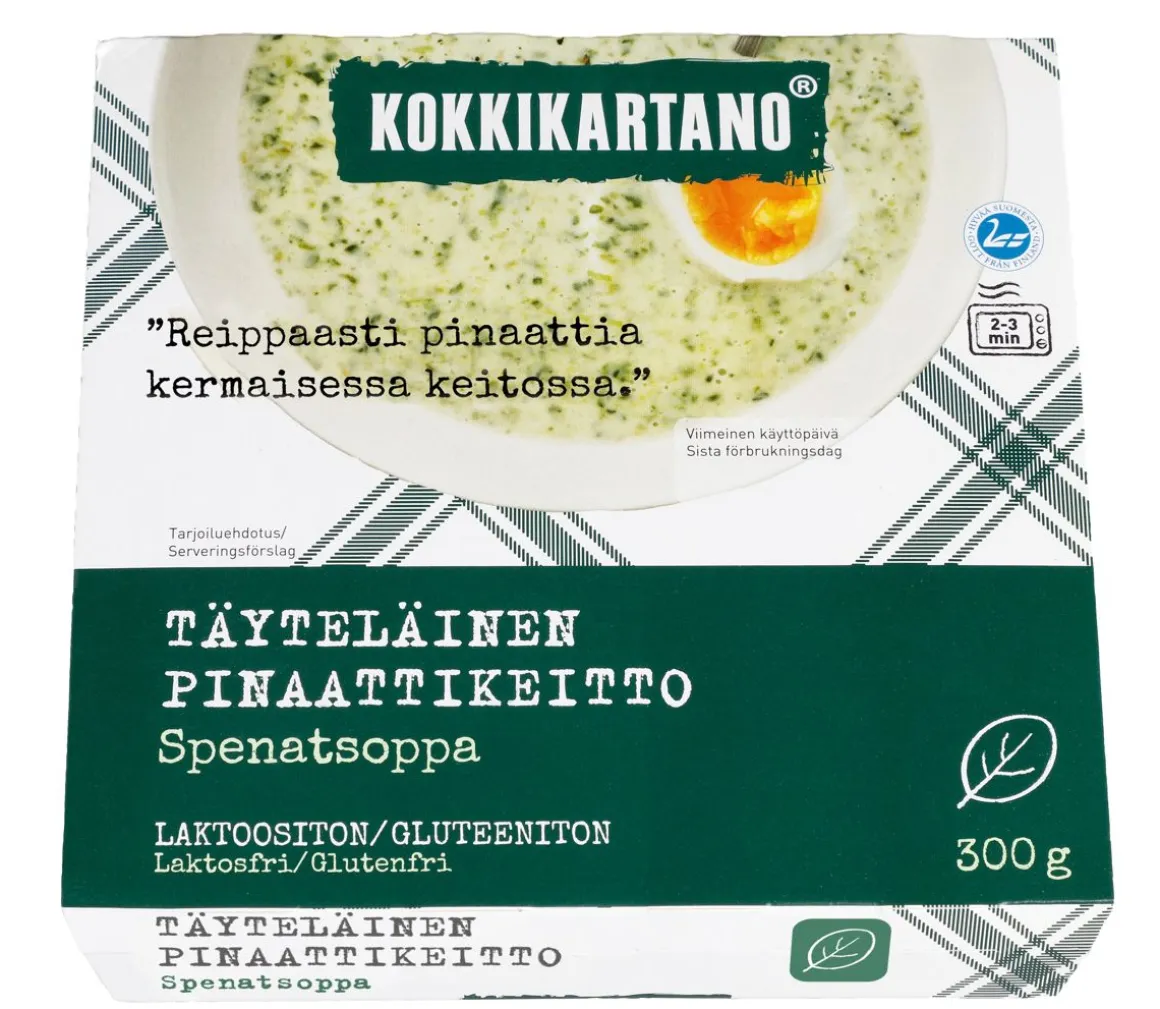 KOKKIKARTANO TÄYTELÄINEN PINAATTIKEITTO 300 G