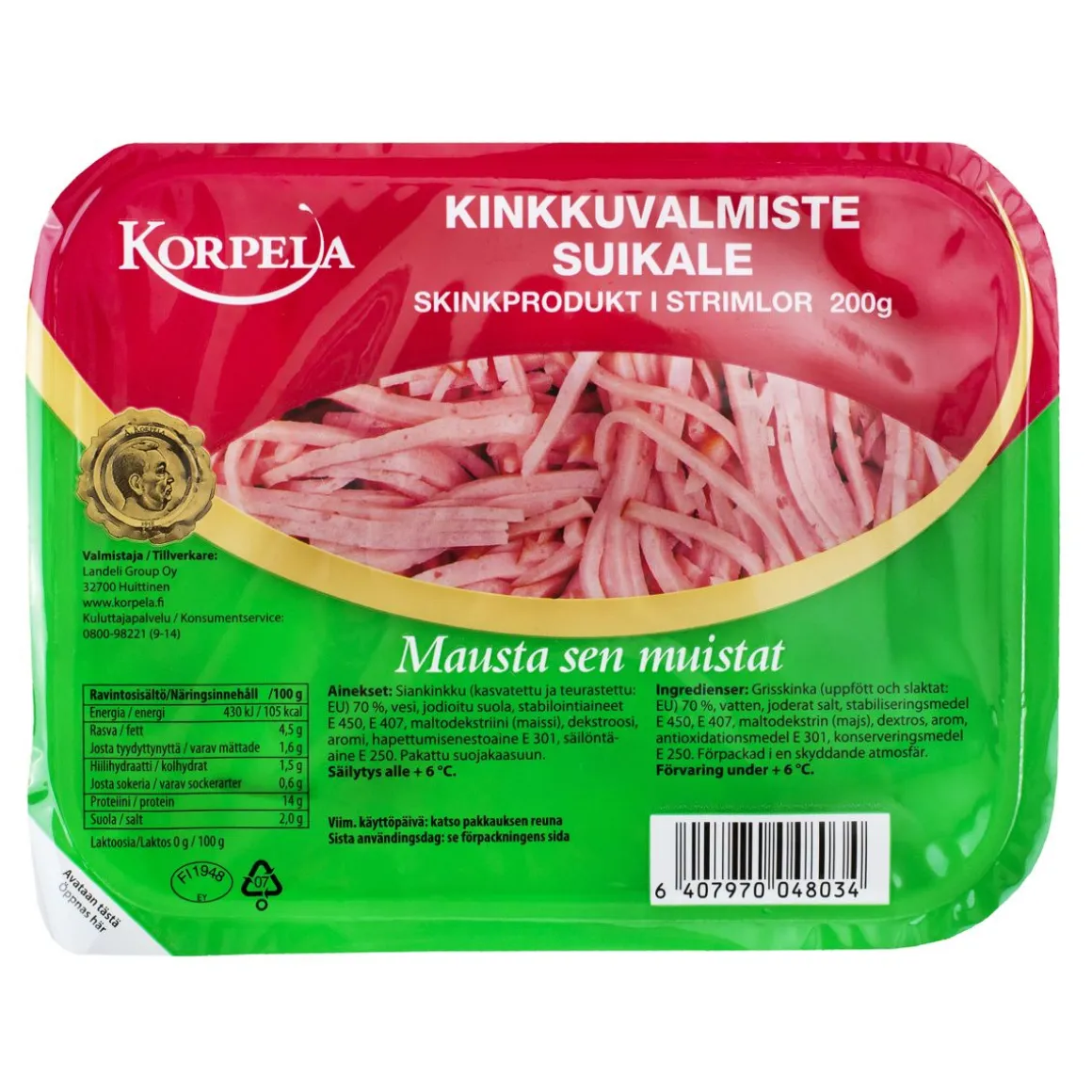 KORPELA KEVYT KINKKUSUIKALE RS 200 G