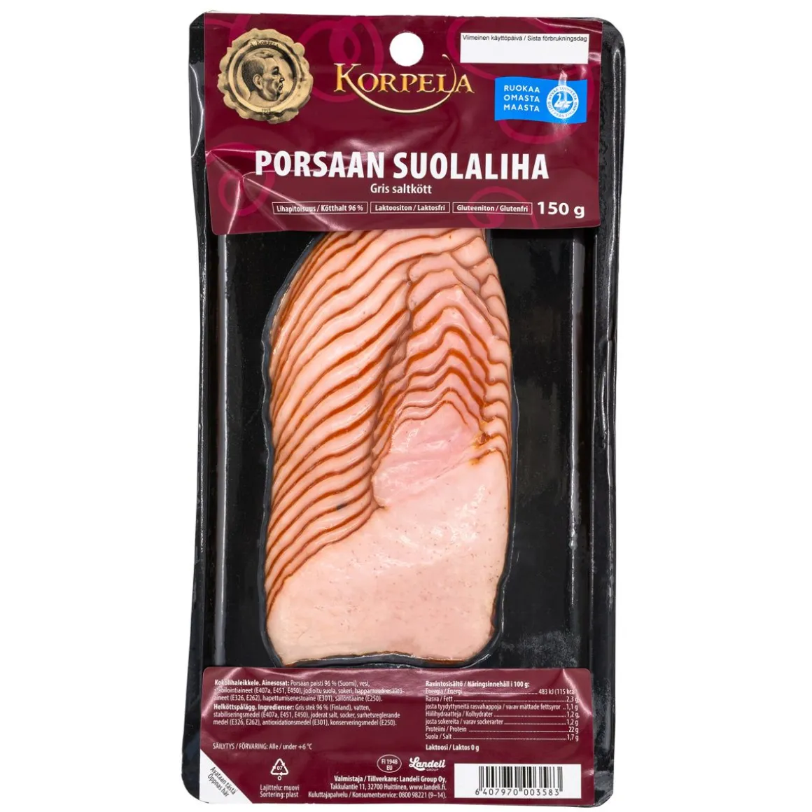 KORPELA PORSAAN SUOLALIHA 150 G