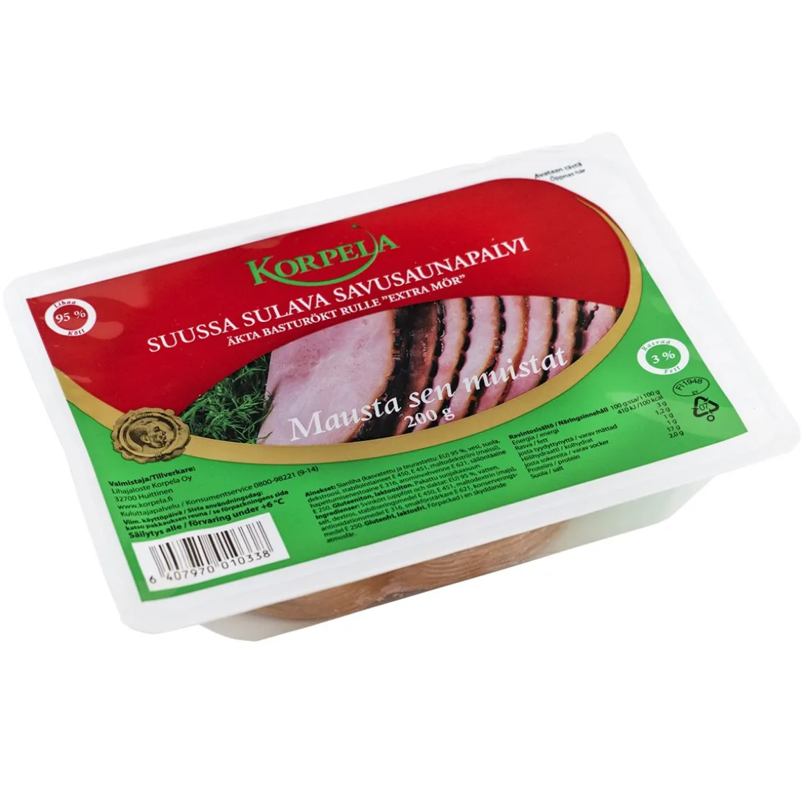 KORPELA SUUSSA SULAVA SAVUSAUNAPALVI VLE 200 G