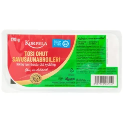 KORPELA TOSI OHUT SAVUSAUNABROILERI 170 G