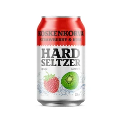 KOSKENKORVA HARD SELTZER 4,5% STRAWBERRY & KIWI TLK 330 ML