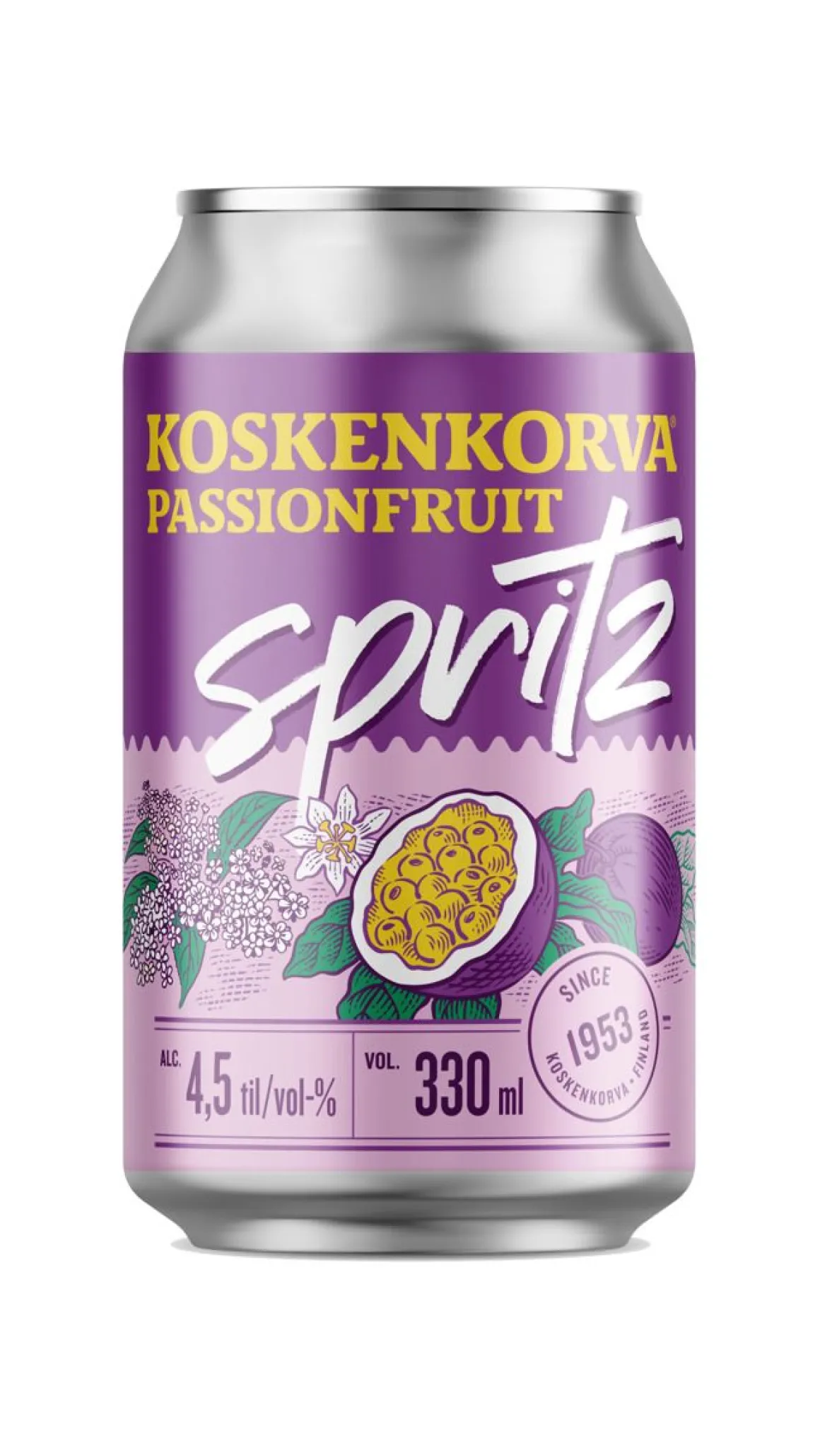 KOSKENKORVA SPRITZ 4,5% PASSIONFRUIT TLK 330 ML