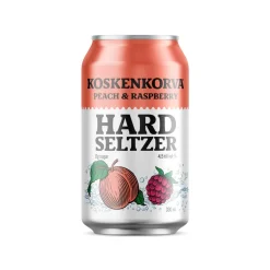 KOSKENKORVA HARD SELTZER 4,5% PEACH & RASPBERRY TLK 330 ML