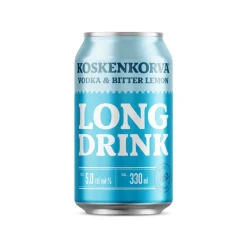 KOSKENKORVA LONG DRINK 5% VODKA & BITTER LEMON TLK 330 ML