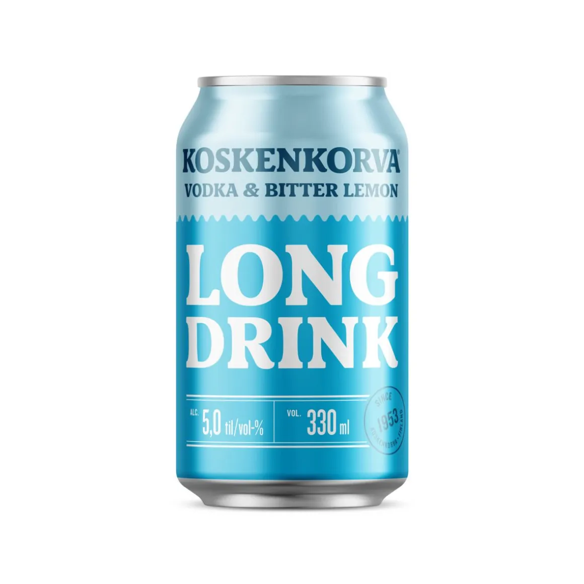 KOSKENKORVA LONG DRINK 5% VODKA & BITTER LEMON TLK 330 ML