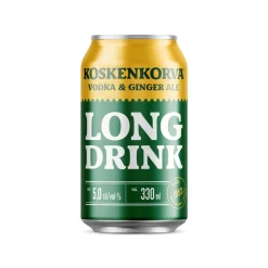 KOSKENKORVA LONG DRINK 5% VODKA & GINGER ALE TLK 330 ML