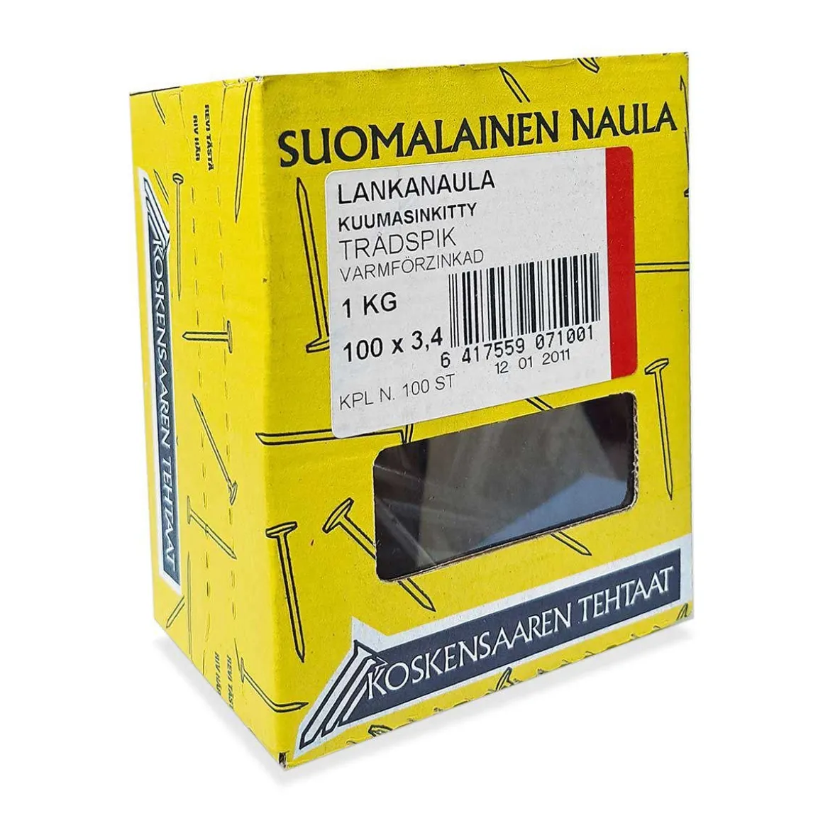 KOSKENSAAREN LANKANAULA KUUMASINKITTY 4,2X125MM 2 KG