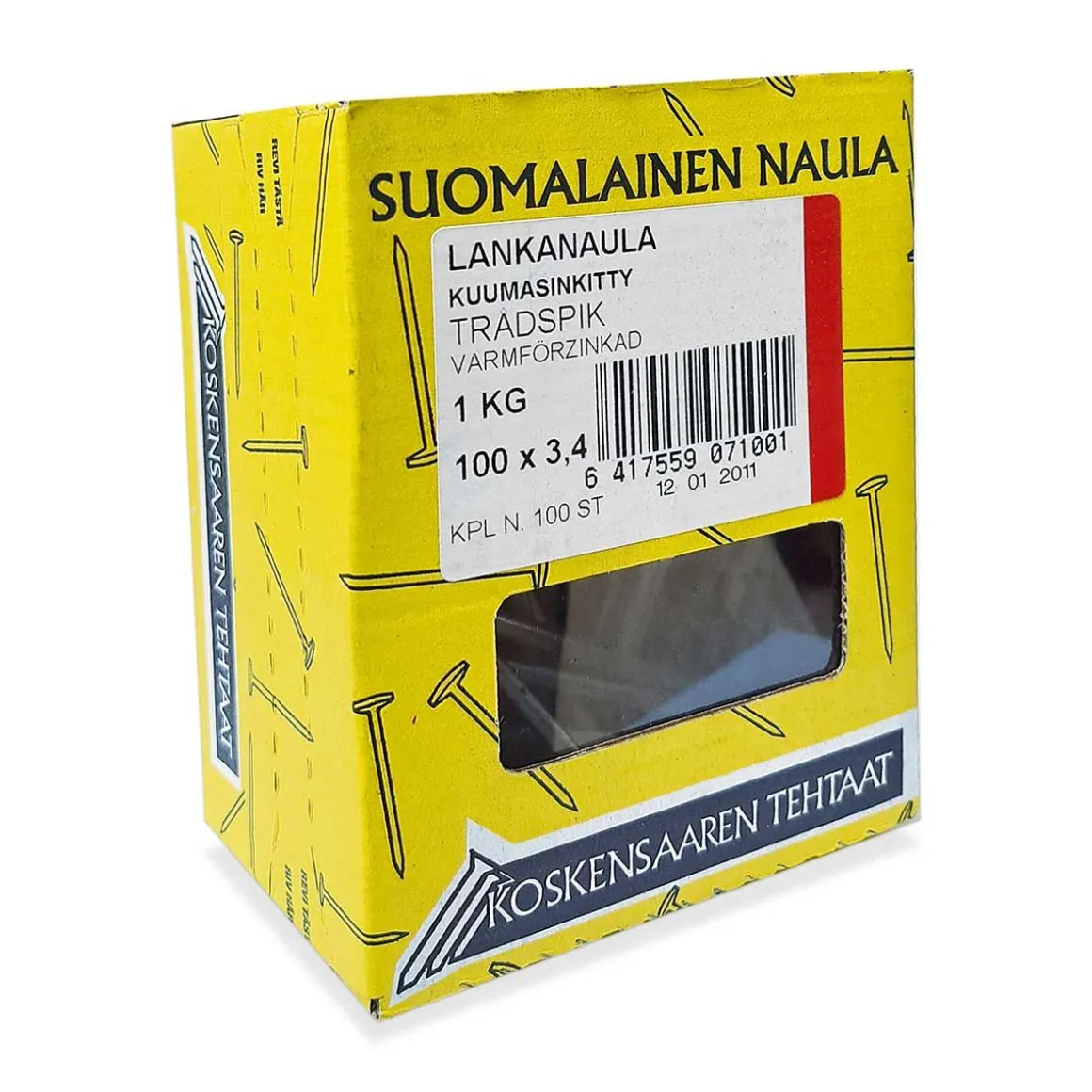 KOSKENSAAREN LANKANAULA KUUMASINKITTY 4,2X125MM 2 KG