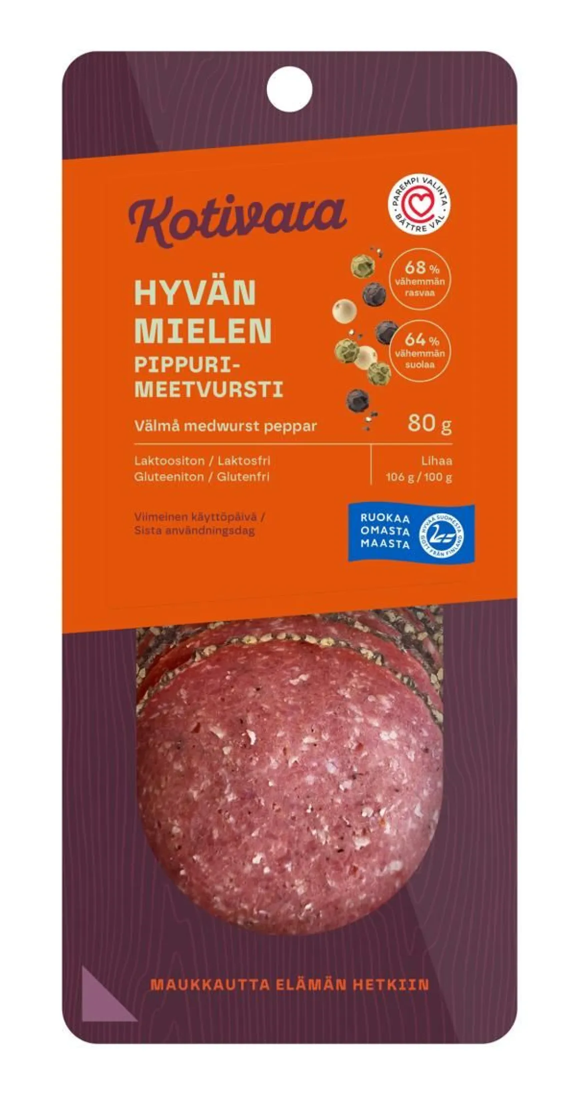 KOTIVARA HYVÄN MIELEN PIPPURIMEETVURSTI 80 G