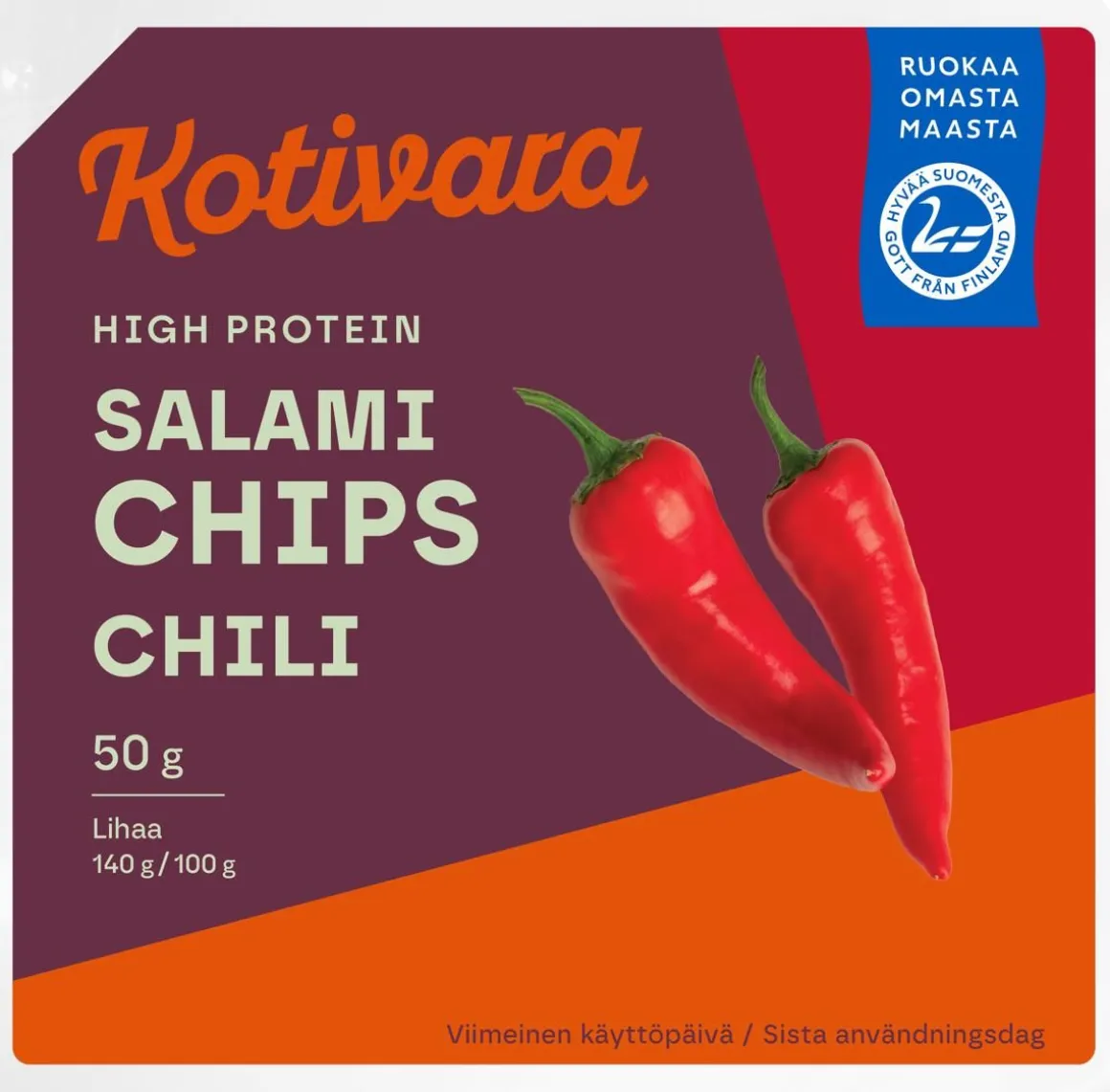 KOTIVARA SALAMI CHIPS CHILI 50 G