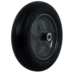 KOTTIKÄRRYNPYÖRÄ PUHKEAMATON 4X6.00, 20X100MM VANNE MUSTA