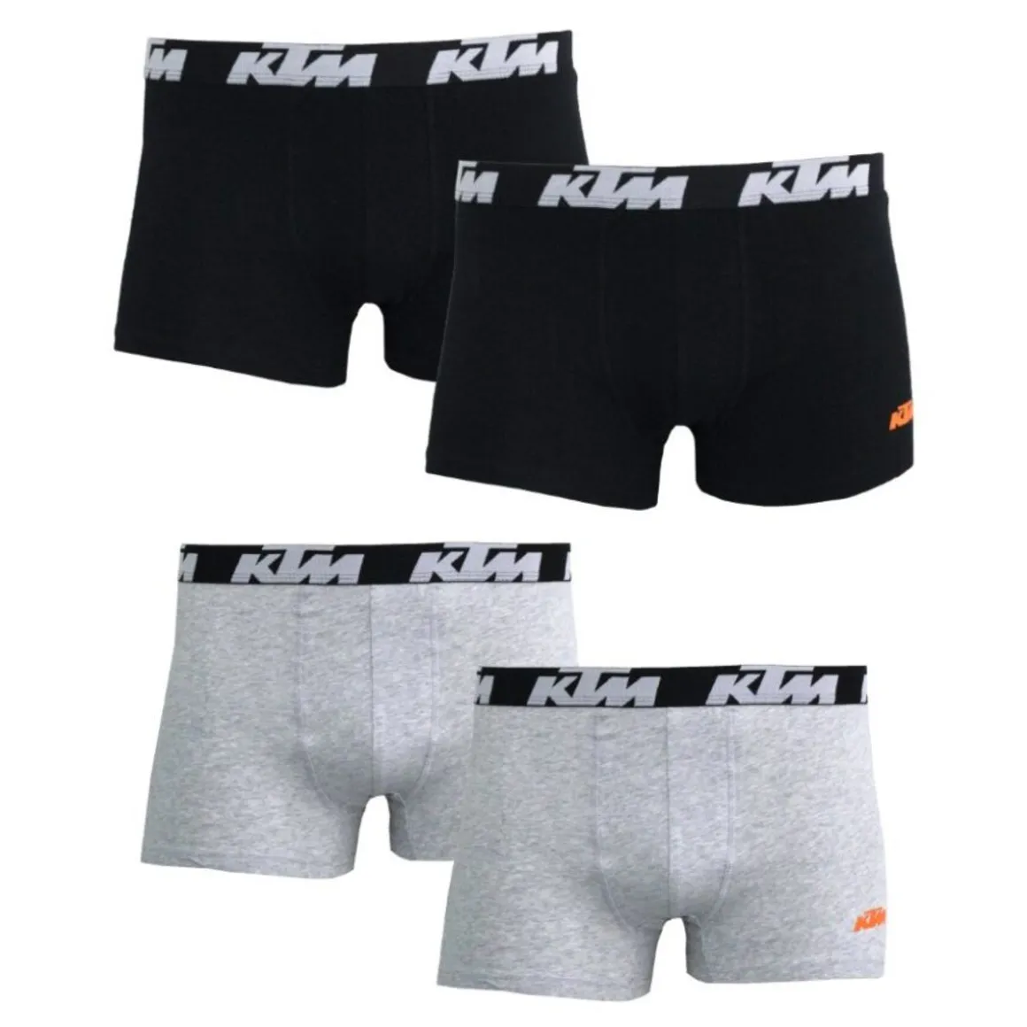 KTM M BOKSERIT 2-PACK, MUSTA JA HARMAA M-2XL