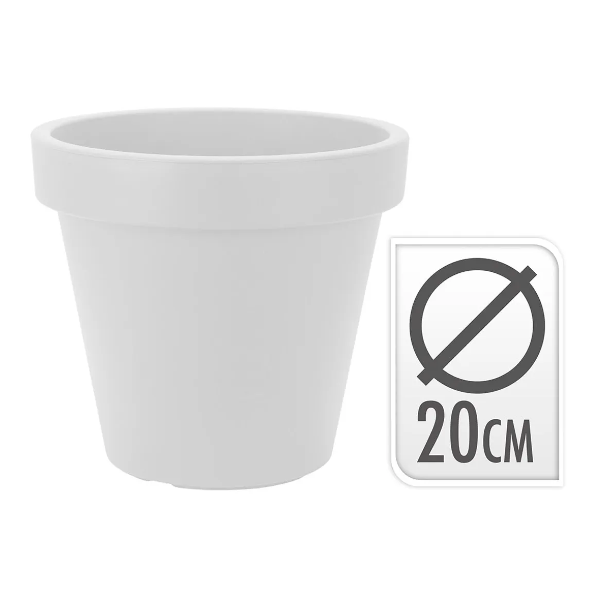 KUKKARUUKKU VALKOINEN HALKAISIJA 20CM